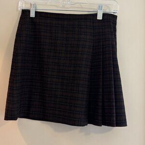 Alice + Olivia Semira Wool Blend Skater Mini Skirt size 0